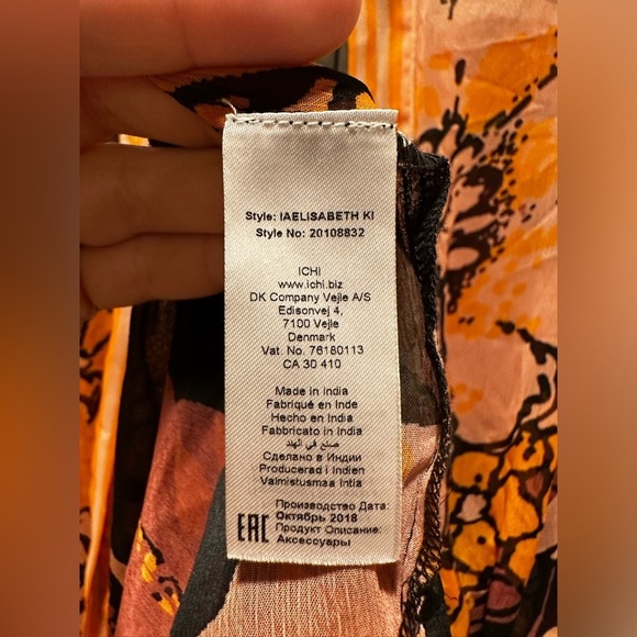 ICHI Kimono Cover Up Floral Made in India Flowy Beachy Festival Artsy , M/L - Picture 3 of 6